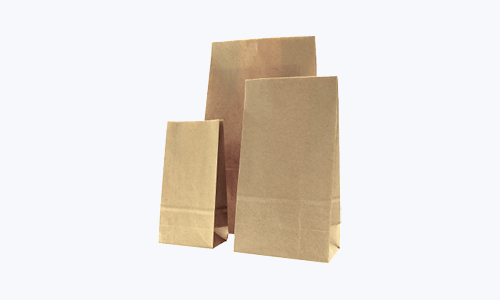 Block bottom bags 100% paper