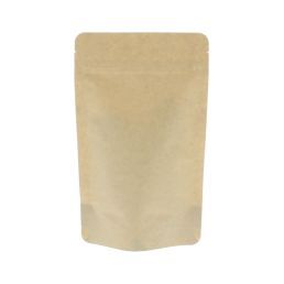 Stand-up pouch kraft paper compostable - brown