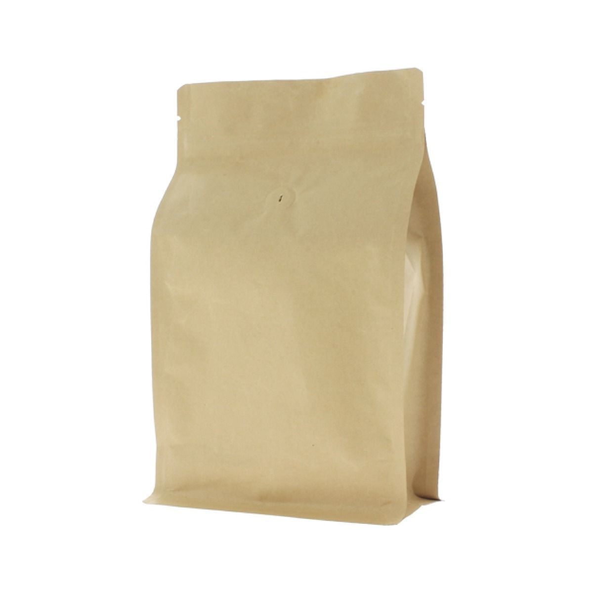 Kraft paper carrier bag with holes and flat paper handles